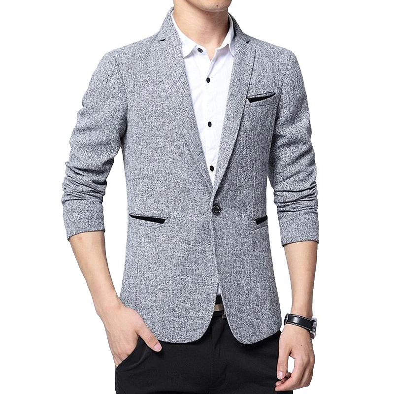 2018 Spring New Men's Casual Business Linen Suit Jacket / Men's One button Blazers coat
2018 Spring New Men's Casual Business Linen Suit Jacket / Men's One button Blazers coat