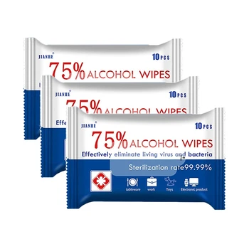 3 Packs 10 Pcs Health Care Disinfectant 75% Alcohol Swabs Pads Wipes Antiseptic Cleanser Cleaning Disinfection
3 Packs 10 Pcs Health Care Disinfectant 75% Alcohol Swabs Pads Wipes Antiseptic Cleanser Cleaning Disinfection