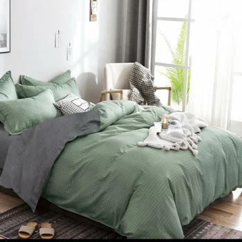 Classic bedding set AB side Solid color bed duvet cover sets bed linens Queen bed set Home textile bedclothes 3-piece set
Classic bedding set AB side Solid color bed duvet cover sets bed linens Queen bed set Home textile bedclothes 3-piece set