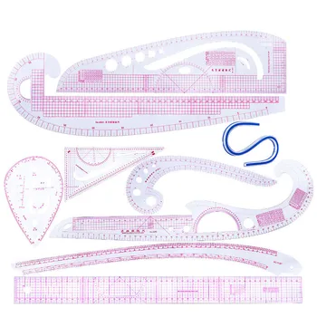 MIUSIE 9PCS/SET Cutting Ruler DIY Clothing Sample Grading Sewing Tailor Curve Cutting Rulers Plastic Patchwork Tailoring Tools
MIUSIE 9PCS/SET Cutting Ruler DIY Clothing Sample Grading Sewing Tailor Curve Cutting Rulers Plastic Patchwork Tailoring Tools