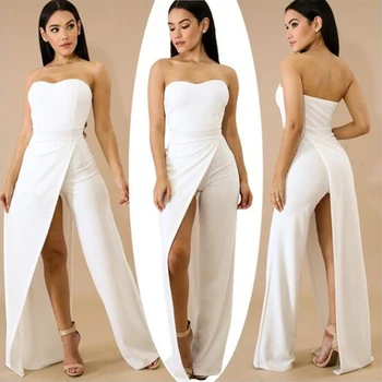 Summer Women Jumpsuit Sexy Solid Color Backless Women Sleeveless Jumpsuit Striped Fashion Tube Top Asymmetric Wide Leg Jumpsuit
Summer Women Jumpsuit Sexy Solid Color Backless Women Sleeveless Jumpsuit Striped Fashion Tube Top Asymmetric Wide Leg Jumpsuit