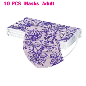 10PCS Adult Lace Printing Mascarillas Three Layer Protective Safety Air Fog Skin Care Tools Disposable masque jetable maschere 
10PCS Adult Lace Printing Mascarillas Three Layer Protective Safety Air Fog Skin Care Tools Disposable masque jetable maschere