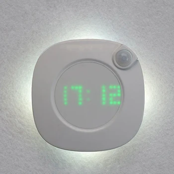 Motion Sensor Night Light with Clock Battery Power PIR Sensor Two Lighting Color Adjustable Brightness Magnet Night Lamp
Motion Sensor Night Light with Clock Battery Power PIR Sensor Two Lighting Color Adjustable Brightness Magnet Night Lamp