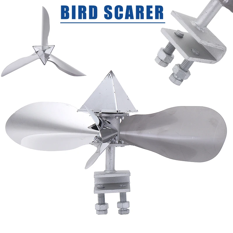 Stainless Steel Bird Pigeon Crow Repeller Scarer Wind Power Deterrent Outdoor Orchard Garden Farmland Pest Control
Stainless Steel Bird Pigeon Crow Repeller Scarer Wind Power Deterrent Outdoor Orchard Garden Farmland Pest Control