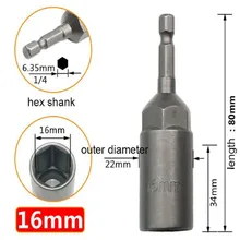 1PCS 80mm Length 1/4\" Hex Drive Magnetic Socket Impact Nut Bolt Absorb Screws Hardness Above HRC60Drill Bits
1PCS 80mm Length 1/4\" Hex Drive Magnetic Socket Impact Nut Bolt Absorb Screws Hardness Above HRC60Drill Bits