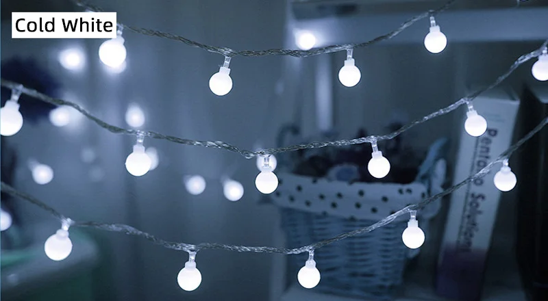 Fairy Lights 10M/20M/30M Snowflake Star Ball Christmas String Lights Garlands Outdoor For Room Wedding Party New Year Decoration Fairy Lights 10M/20M/30M Snowflake Star Ball Christmas String Lights Garlands Outdoor For Room Wedding Party New Year Decoration