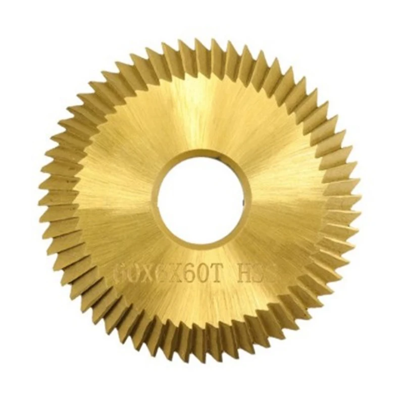Key Cutting Blade 60X6X16X60T Tin Coating HSS Machine Cutter Locksmith Tool Duplicate | Инструменты