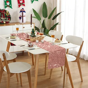 Sparkly Rose Gold Sequin Table Runners 12x72inch Shimmer Table Linen for Wedding Party Anniversary Birthday 38*176CM Christmas
Sparkly Rose Gold Sequin Table Runners 12x72inch Shimmer Table Linen for Wedding Party Anniversary Birthday 38*176CM Christmas