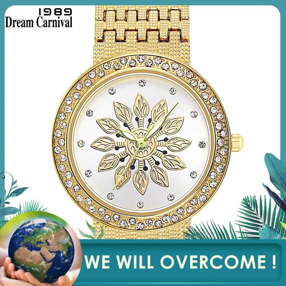 Dreamcarnival 1989 New Quartz Watch for Women Luxury Flower Patten Dial Crystals on Crown Alloy Band IP Rhodium Gold Color A8364
Dreamcarnival 1989 New Quartz Watch for Women Luxury Flower Patten Dial Crystals on Crown Alloy Band IP Rhodium Gold Color A8364