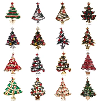 Rinhoo Rhinestone Crystal Christmas Tree Brooches Women Trendy Exquisite Pins Gift Sweater Dress Accessories Christmas Jewelry 
Rinhoo Rhinestone Crystal Christmas Tree Brooches Women Trendy Exquisite Pins Gift Sweater Dress Accessories Christmas Jewelry