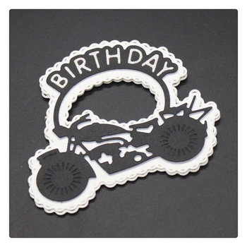Scrapbook Metal Cutting Dies For Scrapbooking BIRTHDAY MOTOR Stencils DIY Paper Album Cards Making Embossing Die Cut Cuts Cutter