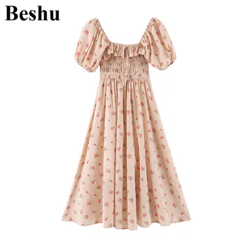 za 2020 fashion midi dress women print cotton blend square collar ruffles lace-up draped dress puff sleeve upper elastic mujer
za 2020 fashion midi dress women print cotton blend square collar ruffles lace-up draped dress puff sleeve upper elastic mujer