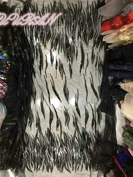 Black Sequins Lace Fabric Nice Luxury Embroidery Tulle Mesh Lace Fabric for Wedding Dress
Black Sequins Lace Fabric Nice Luxury Embroidery Tulle Mesh Lace Fabric for Wedding Dress