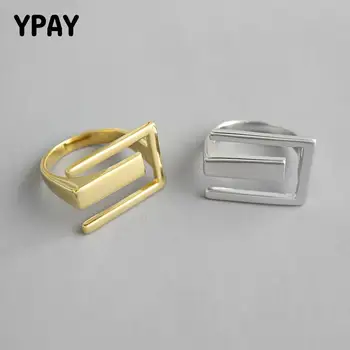 YPAY Korean Simple Letter Ring 100% Pure 925 Sterling Silver English Alphabet Letter E Open Rings for Women Fine Jewelry YMR816
YPAY Korean Simple Letter Ring 100% Pure 925 Sterling Silver English Alphabet Letter E Open Rings for Women Fine Jewelry YMR816