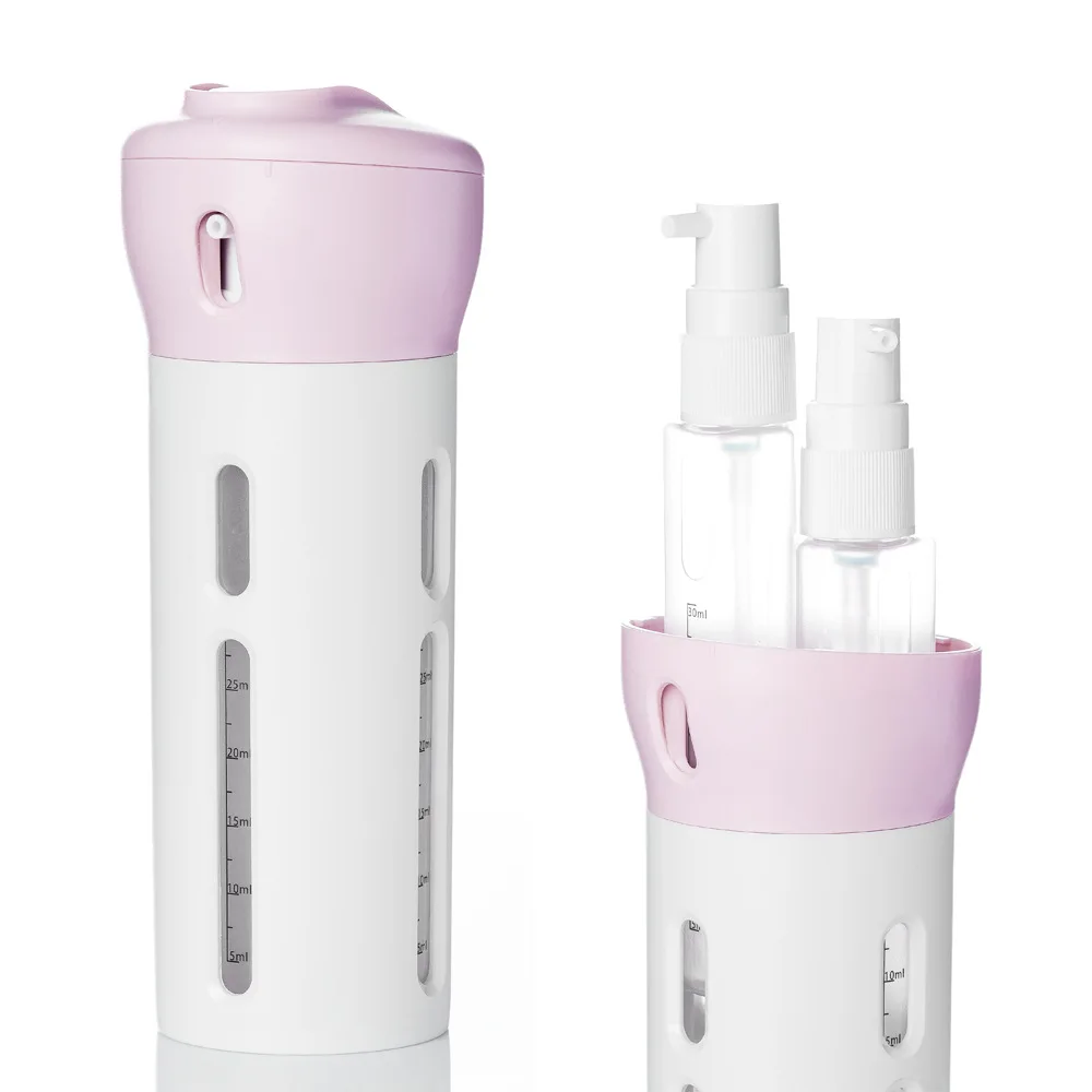 Four In One Portable Travel Cosmetic Bottle Points Bottling Plastic Material Refillable Container Empty Cosmetic Containers
Four In One Portable Travel Cosmetic Bottle Points Bottling Plastic Material Refillable Container Empty Cosmetic Containers