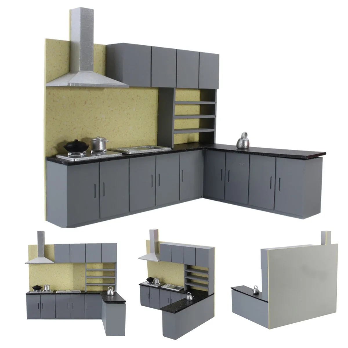 Miniature Dollhouse Kitchen Cabinet Set 1:25 Dollhouse furniture 
Miniature Dollhouse Kitchen Cabinet Set 1:25 Dollhouse furniture