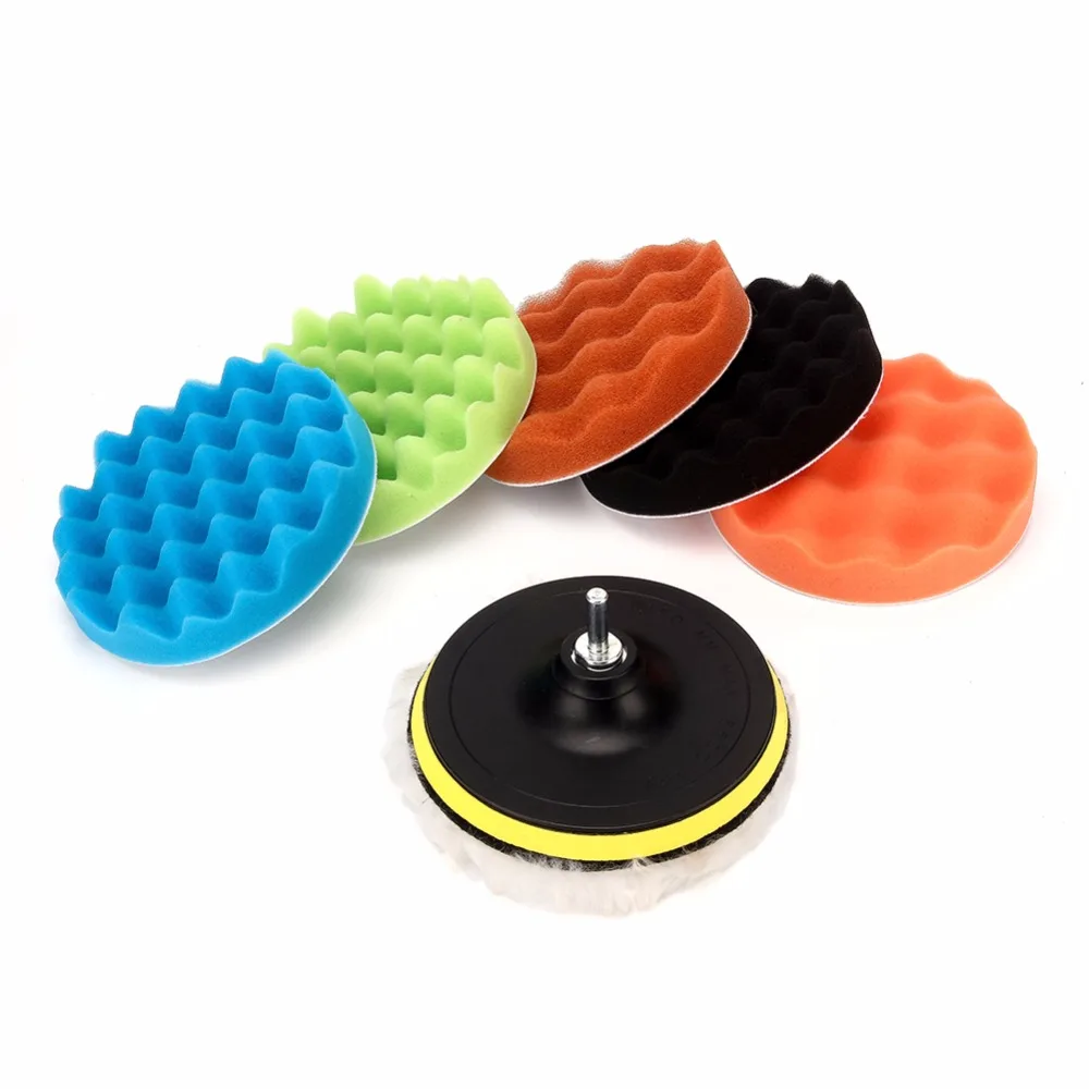 '3" 5" 6" 7" Inch Car Polishing Waxing Buffing Pads Sponge Kit Set Car Polisher Pad Vehicle Washing Polish Cleaning Tools Brush
'3" 5" 6" 7" Inch Car Polishing Waxing Buffing Pads Sponge Kit Set Car Polisher Pad Vehicle Washing Polish Cleaning Tools Brush