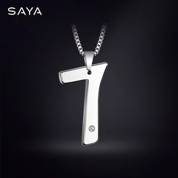 Anniversary's Gift Men's Tungsten CZ Silver 7 Seven Lucky Polished Adjustable Pendant Necklace Chain
Anniversary's Gift Men's Tungsten CZ Silver 7 Seven Lucky Polished Adjustable Pendant Necklace Chain