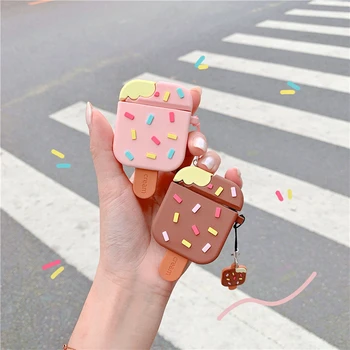 Cute Ice Cream Earphone Case For Apple Airpods Cases Cartoon Summer Silicone for AirPods 2 1 Wireless Headphone Protector Cover 
Cute Ice Cream Earphone Case For Apple Airpods Cases Cartoon Summer Silicone for AirPods 2 1 Wireless Headphone Protector Cover
