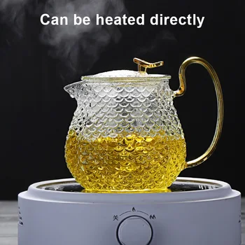 Thickened Glass Teapots and 3 Cup Household Heat-Resistant Clear Teapots Tea Maker Tea Set JS22
Thickened Glass Teapots and 3 Cup Household Heat-Resistant Clear Teapots Tea Maker Tea Set JS22