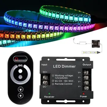 Smart LED Controller RF Wireless Adjustable Remote Controler Touch Panel LED Dimmer Controller Light Controller DC12V-24V 6A
Smart LED Controller RF Wireless Adjustable Remote Controler Touch Panel LED Dimmer Controller Light Controller DC12V-24V 6A