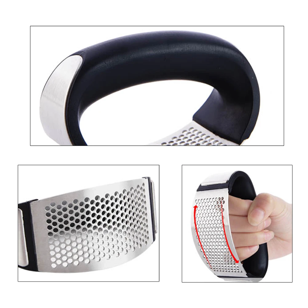 1 PCS Garlic Presser Curved Garlic Grinding Slicer Chopper Stainless Steel Garlic Presses Cooking Gadgets Kitchen hand tool 
1 PCS Garlic Presser Curved Garlic Grinding Slicer Chopper Stainless Steel Garlic Presses Cooking Gadgets Kitchen hand tool