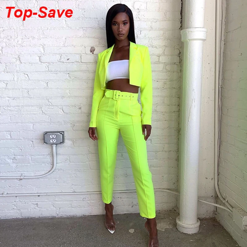 High Quality Temperament Casual Two 2 Piece Set Women Long Sleeve Elegant Neon Ladies Matching Sets Sashes Sexy Club Outfits
High Quality Temperament Casual Two 2 Piece Set Women Long Sleeve Elegant Neon Ladies Matching Sets Sashes Sexy Club Outfits