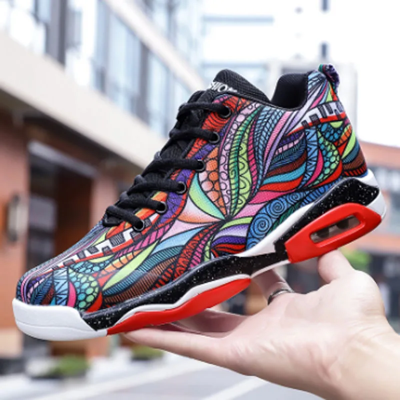 Men's shoes spring and autumn big air cushion basketball shoes colorful tide shoes casual fashion students sports running shoes
Men's shoes spring and autumn big air cushion basketball shoes colorful tide shoes casual fashion students sports running shoes