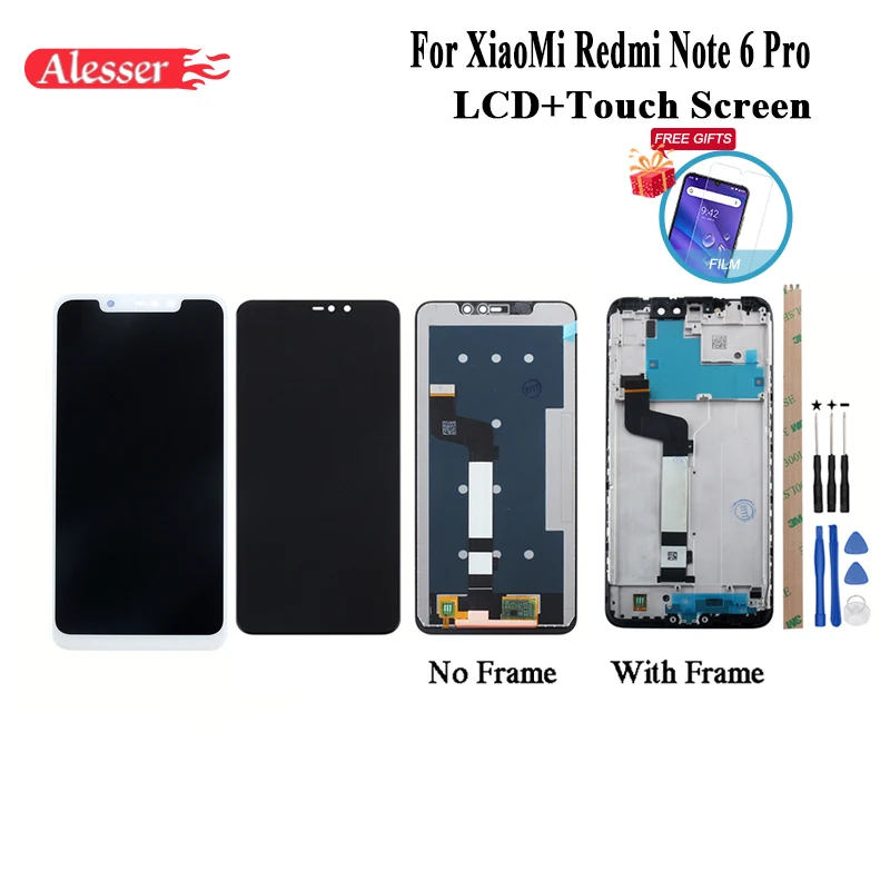 Alesser For XiaoMi Redmi Note 6 Pro LCD Display and Touch Screen With Frame+Film Repair Parts +Tools For XiaoMi Redmi Note 6 Pro
Alesser For XiaoMi Redmi Note 6 Pro LCD Display and Touch Screen With Frame+Film Repair Parts +Tools For XiaoMi Redmi Note 6 Pro