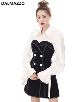 High-end Custom 2019 Newest Autumn Fashion Women Elegant Flare Long Sleeve Shirt + Strapless Denim Skirt Suit 2 Pieces Sets 
High-end Custom 2019 Newest Autumn Fashion Women Elegant Flare Long Sleeve Shirt + Strapless Denim Skirt Suit 2 Pieces Sets