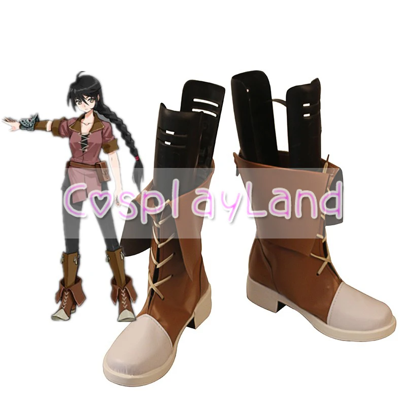 

Tales of Berseria Velvet Crowe Cosplay Boots Shoes Brown Men Shoes Costume Customized Accessories Halloween Party Shoes