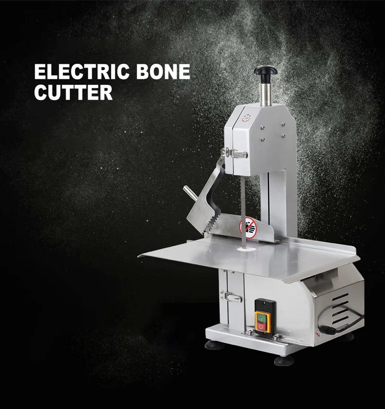 Description Picture 2 of itemElectric Bone Saw Cutting Machine Food Processor Commercial Desktop Electric Bone Saw Cutter Bone Cutter Small Bone With 2 Saws