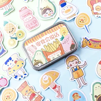 60 pcs/Box Snack Talking Series Stickers Cute Kawaii Planner Journal Diary Scrapbooking Paper Stickers Stationery 
60 pcs/Box Snack Talking Series Stickers Cute Kawaii Planner Journal Diary Scrapbooking Paper Stickers Stationery