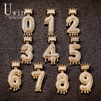 Uwin Custom Crown Drip Numbers Bling Bling Iced Out Necklace For Men Women Gold Color Cubic Zircon Hip Hop Jewelry
Uwin Custom Crown Drip Numbers Bling Bling Iced Out Necklace For Men Women Gold Color Cubic Zircon Hip Hop Jewelry