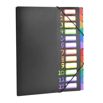 A4-12 page color information book student papers classification folder PP folder customization -1
A4-12 page color information book student papers classification folder PP folder customization -1