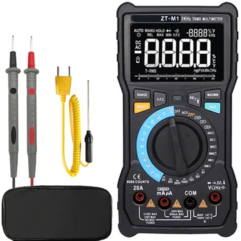 ZT-M1 Auto Manual Digital Multimeter 8000 Counts Battery Test Voltage VFC Square Wave Output Testers EBTN Triple Display VJ-Drop
ZT-M1 Auto Manual Digital Multimeter 8000 Counts Battery Test Voltage VFC Square Wave Output Testers EBTN Triple Display VJ-Drop