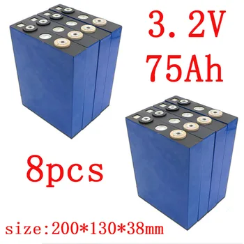 KLUOSI 8PCS 3.2V 75Ah battery pack LiFePO4 Lithium iron phospha Large capacity 75000mAh Motorcycle Electric Car motor batteries
KLUOSI 8PCS 3.2V 75Ah battery pack LiFePO4 Lithium iron phospha Large capacity 75000mAh Motorcycle Electric Car motor batteries