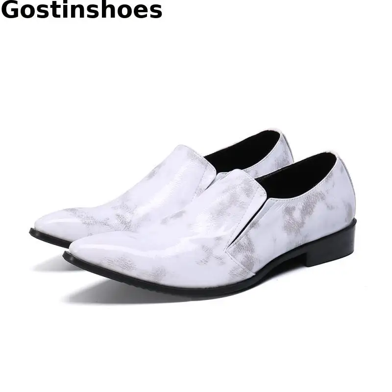 Men Loafers Genuine Leather White Casual Leather Shoes Pointed Slip On Leisure Business Men Shoes Low Heel Flat Big Size 
Men Loafers Genuine Leather White Casual Leather Shoes Pointed Slip On Leisure Business Men Shoes Low Heel Flat Big Size