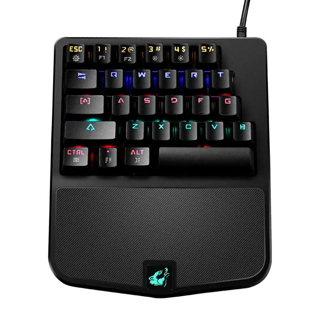 K9 28 Keys Wired Gaming Keyboard LED Backlit Gamer Keyboard Single-hand Control Gaming Keypad for PC Laptop Computer
K9 28 Keys Wired Gaming Keyboard LED Backlit Gamer Keyboard Single-hand Control Gaming Keypad for PC Laptop Computer
