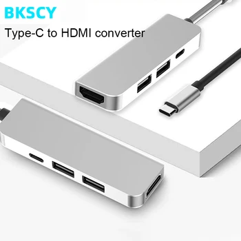 BKSCY Type C HUB USB-C to 3.0 HUB HDMI Thunderbolt 3 Adapter for MacBook Samsung Galaxy S9 Huawei P20 Mate 20 Pro Type C USB HUB
BKSCY Type C HUB USB-C to 3.0 HUB HDMI Thunderbolt 3 Adapter for MacBook Samsung Galaxy S9 Huawei P20 Mate 20 Pro Type C USB HUB