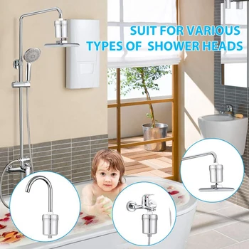 15 Stage Shower Filter - High Output Showerhead Filter with - Removes Chlorine Heavy Metals Fluoride and Other Sediments Suitabl 
15 Stage Shower Filter - High Output Showerhead Filter with - Removes Chlorine Heavy Metals Fluoride and Other Sediments Suitabl