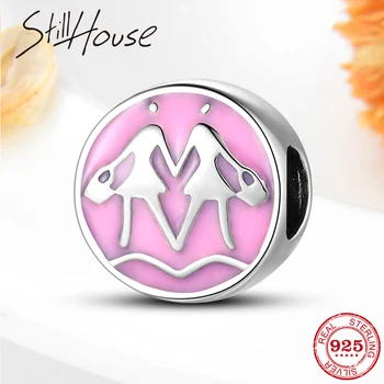 Shopping sisters Pink enamel Beads Fit Original European Bracelet 925 Sterling Silver Charms Pendant DIY Lovely fine Jewelry
Shopping sisters Pink enamel Beads Fit Original European Bracelet 925 Sterling Silver Charms Pendant DIY Lovely fine Jewelry
