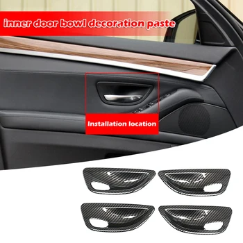 Carbon Fiber Sticker Excellent ABS Plastics Prolonged Durable Look Interior Door Handle Bowl Trim Cover for BMW 5 Series 11-17
Carbon Fiber Sticker Excellent ABS Plastics Prolonged Durable Look Interior Door Handle Bowl Trim Cover for BMW 5 Series 11-17