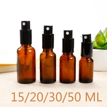 15/20/30/50ml Empty Amber Glass Spray Refillable Bottles With Black Atomizer Cap Mist Sprayer Cosmetic Container Travel
15/20/30/50ml Empty Amber Glass Spray Refillable Bottles With Black Atomizer Cap Mist Sprayer Cosmetic Container Travel