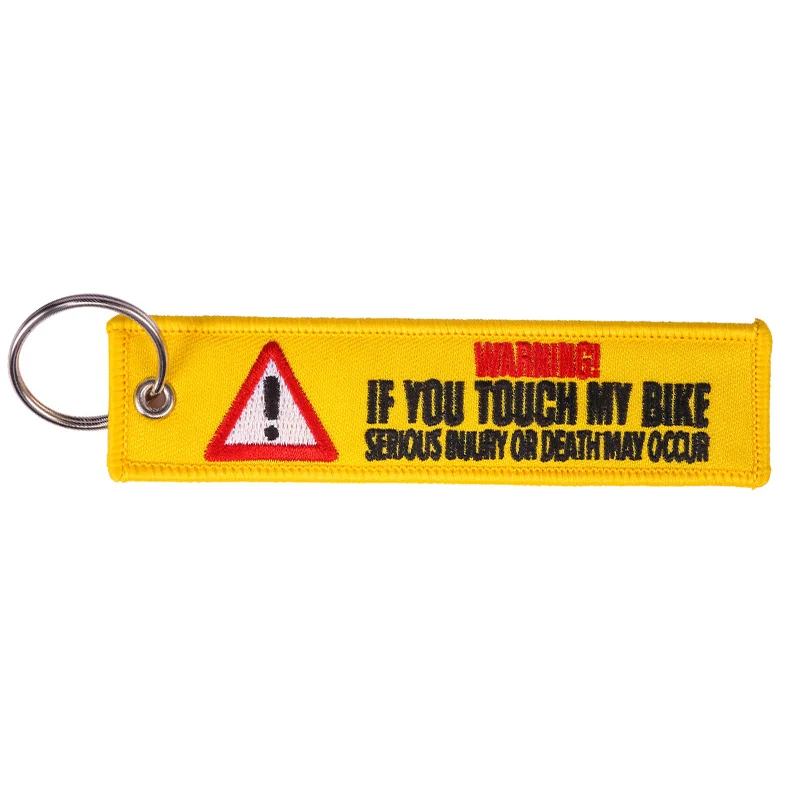 If You Touch My Bike Serious Injury Or Death May Occur Key Tag Embroidery Keychain Motorcycle Key Ring
If You Touch My Bike Serious Injury Or Death May Occur Key Tag Embroidery Keychain Motorcycle Key Ring