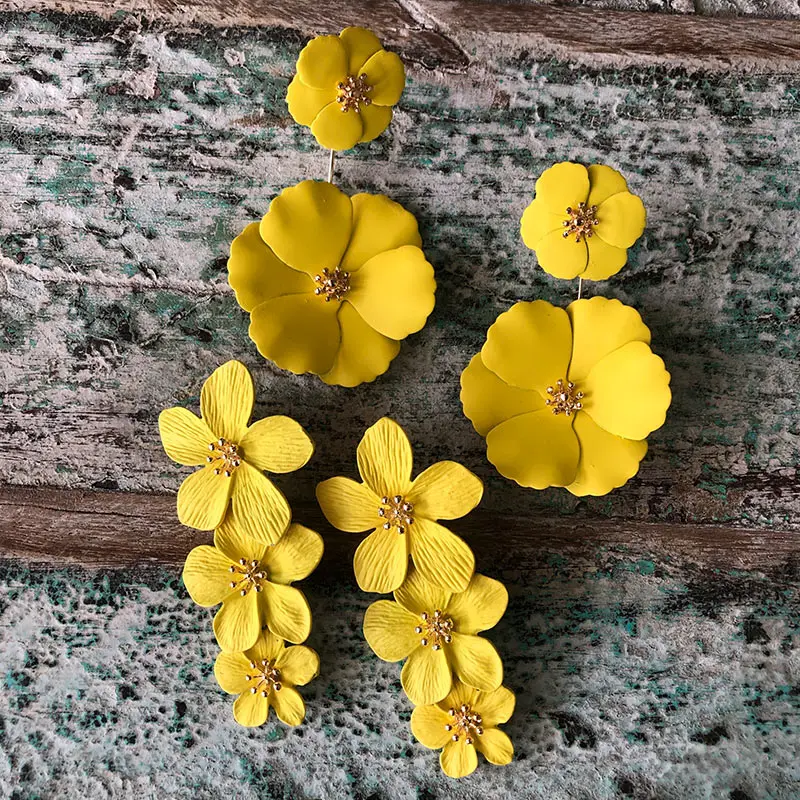 Flatfoosie Elegant Yellow Flower Drop Earrings For Women 2019 Fashion Jewelry Handmade Statement Earrings Pendientes Party Gifts
Flatfoosie Elegant Yellow Flower Drop Earrings For Women 2019 Fashion Jewelry Handmade Statement Earrings Pendientes Party Gifts