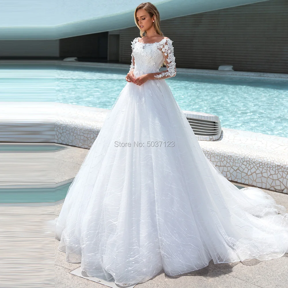 Long Sleeves Off the Shoulder Wedding Dresses A Line Lace Appliques Court Train Bridal Gowns Vestido De Noiva Button Illusion
Long Sleeves Off the Shoulder Wedding Dresses A Line Lace Appliques Court Train Bridal Gowns Vestido De Noiva Button Illusion