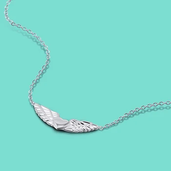 2020 New 925 Sterling Silver Necklace Women's Exquisite Wing Pendant Design Solid Silver Clavicle Chain 45+2cm Mother's Day Gift
2020 New 925 Sterling Silver Necklace Women's Exquisite Wing Pendant Design Solid Silver Clavicle Chain 45+2cm Mother's Day Gift