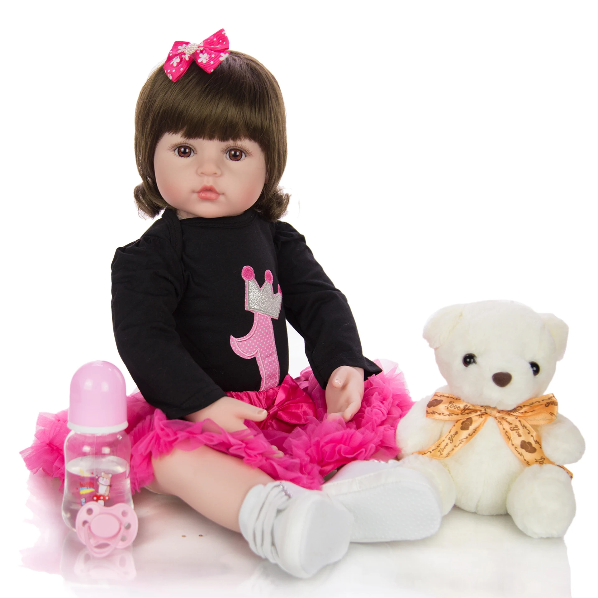 Boneca Reborn 24inch Soft Silicone Vinyl Doll 60cm Soft Silicone Reborn Baby Doll Newborn Lifelike Bebe Reborn Dolls
Boneca Reborn 24inch Soft Silicone Vinyl Doll 60cm Soft Silicone Reborn Baby Doll Newborn Lifelike Bebe Reborn Dolls