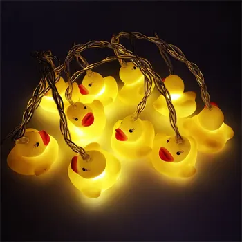 BRELONG new silicone animal small yellow duck LED string Christmas party decoration lantern
BRELONG new silicone animal small yellow duck LED string Christmas party decoration lantern